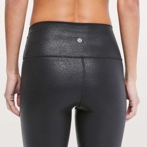Lululemon Wunder Under High-Rise Tight *Foil 28" Luminosity Foil Print Black